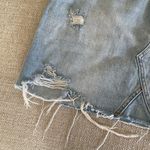 BDG Urban Outfitters Size Medium Light Wash Distressed Denim Skirt buttons Photo 4