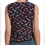 Rebecca Taylor  Women Size‎ 0 Sakura Floral Blue Top Silk Blend Photo 1