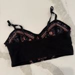 Free People Intimately Emilia Floral Embroidered Longline Soft Bra Womens Medium Photo 3