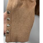 Chico's XL Balloon Long Sleeve V Neck Sweater Brown Womens Lagenlook Minimalist Photo 3