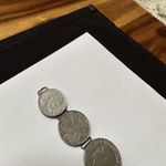 1940's Fascist Era Italian Lira Centesimi Coin Bracelet Italia / Italy Vittorio Photo 5