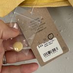 Emory park NWT Pitaya Butter Linen Blend Yellow Button-Up Halter Vest Casual Photo 1