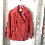 Talbots Vintage woman’s 100% Wool coat peacoat double breasted buttons up sz 2 P Photo 2