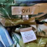 OVI Tropical Print Belted Shirt Dress Size S Photo 5