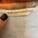 Soft Surroundings Boho Tapestry Print Long Sleeve V-Neck Top Petite Large Photo 3