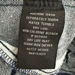 Denim Distressed Vest with Bandana Red Accent Size Small Blue Photo 3