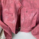 Alfani  Genuine Leather Snake Print Moto Jacket‎ size large Photo 10