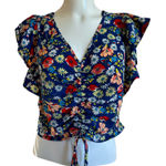 Sienna Sky Chiffon Floral Crop Top Photo 0