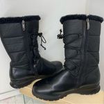 Khombu  Bungee Women's Insulated Waterproof Black Leather Boots Size 9 Photo 3