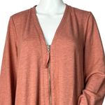LOGO By Lori Goldstein Logo‎ Lounge Lori Goldstein Sweatshirt Womens Orange Large Lace Back Oversized Photo 3