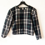 Lovers + Friends  Women's XS Plaid Open Back Sweater Photo 0