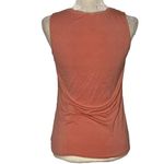 Downeast  Basics Romantic Lace Tank Top M Pink Peach V Neck Stretch Sleeveless Photo 3