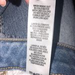 Good American  Good Curve Raw Hem High Rise Denim Blue Jean Shorts Size 15 NWT Photo 7