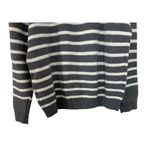 Styles & Co Size Large Polyester Long Sleeves Stripe Sweater Grey Gray Photo 10