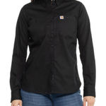 Carhartt Rugged Flex Relaxed Fit Work Shirt XL 25” p2p Black $45 Retail NWT Photo 0