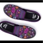 Yes We Vibe boho flower slip on sneakers Purple Size 7 Photo 0