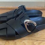 Aerosoles Women's Liberty Mule fisherman sandals black genuine leather Sz 7.5 Photo 7