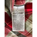 Old Navy  Womens Size XL The Boyfriend Shirt Flannel Red Beige Green Photo 4