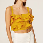 Jason Wu  Sweetheart Ruffled Crop Top‎ Sz 0 Photo 0