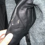 BLANK NYC Wool Grey & Black Faux Leather Bomber Jacket Sz. S As Is Photo 9