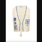 Princess Polly  Grazia Cream & Blue Embroidered Vest Top 6 NWT Photo 4