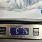 Revamped Linen Blend Tie Dye Blue & White Cropped Top Size Medium Smocked Photo 8