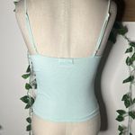 Jolie & Joy Mint Green Lace Trimmed Tank Top Photo 2