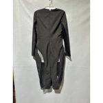 House Of CB  Black Nilda  Long Sleeve Sheer Panel Bodycon Midi Dress new size S Photo 7