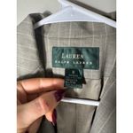 Ralph Lauren Lauren  Wool Women's Grey Pinstripe Wool Blend Blazer Size 8 Photo 1