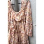 Vintage Jessica Simpson Women’s Sz XL Dress Floral Ruffled Boho Western Style Pink Photo 2