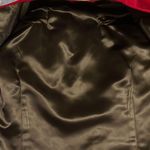 Vintage Handmade Beautiful Velveteen Red Vest with Heartshaped buttons Gold Size M Photo 4