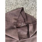 Aerie Offline By Waist Leggings Brown Metallic Shinny Ribbed 7/8 High Rise S Photo 3