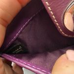 Coach y2k  Purple Turnlock Signature Canvas Wristlet Photo 2