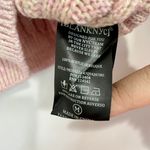 BLANK NYC Women’s Cable Knit Crew Neck Sweater Lilac Mist Size Medium NWT Photo 5