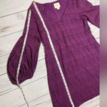 Maeve  By Anthropologie Lace A-Line Knit Bishop Sleeve V-Neck Dress Size XS Photo 10