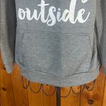 Gray Sweatshirt with White Text it’s to peopley outside large off the shoulder Photo 2