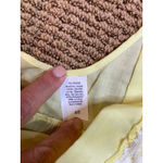 Vintage Nightgown Sleeveless Lace Trim Ruffle Hem Yellow Sleepwear Size 48 Photo 2