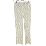 Lisa Says Gah Lisa Says Gah Josie Ribbed Space Dye Flare Pants Honeydew Green Size Small Photo 2