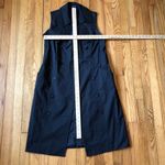 Magaschoni  EUC Women's Sleeveless Black Button Front Collared Dress Photo 1