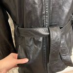 wilson's leather Wilsons Black leather Jacket vintage 90’s coat L belt Photo 8