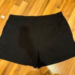 Old Navy  Taylor Extra High Rise Pleated Black Shorts Women's XXL linen blend NWT Photo 6