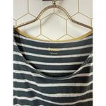 Boden Boxy Navy and Gray Striped Sleeveless Tank Top Photo 3