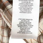 Democracy Plaid Light Shacket Jacket Ivory Beige Brown Size Large Photo 13