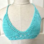 Bali Chic Blue crocheted bikini top Blue Size M Photo 0