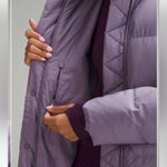 Lululemon NWT Wunder Puff Long Jacket / Purple Ash Photo 5
