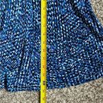 Roz & Ali 🦋  Blue Purple Midi Skirt Large Formal Casual Colorful Stretch Comfy Photo 3