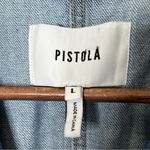 Pistola Grover Field Suit Jumpsuit Women’s Large Disoriented Denim Button Front Photo 10