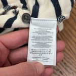 J.Crew Metallic-trim V-Neck striped cardigan sweater Navy Ivory XS preppy Photo 7