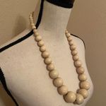 Women’s Statement / Chunky Necklace Beaded Wood Photo 6