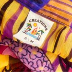 Retro Creations Colorful Abstract Sheer Tunic Swim Cover Blouse Photo 2